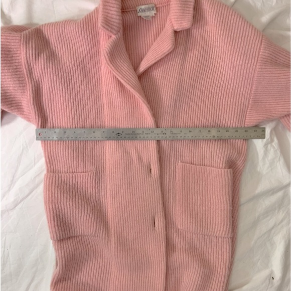 Pink Full Length Sweater Cardigan - Picture 13 of 13